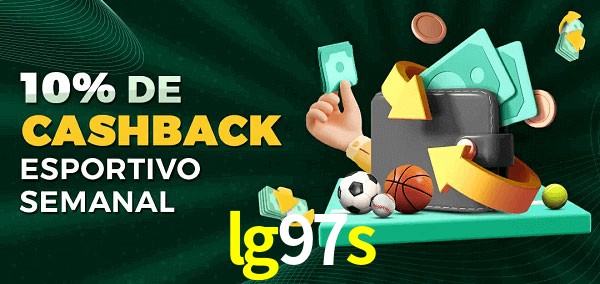 10% de bônus de cashback na lg97s